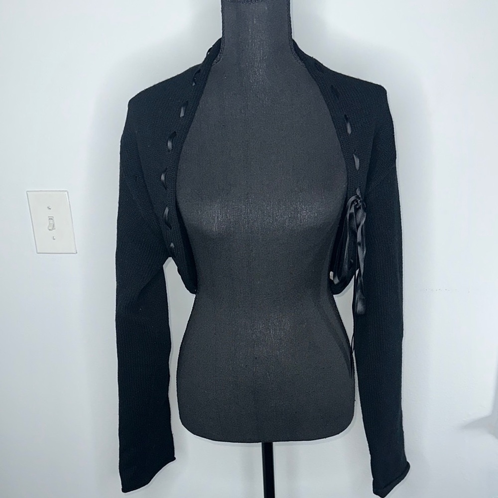 DKNY Black Trendy Sweater Valero Swing - Picture 5 of 11